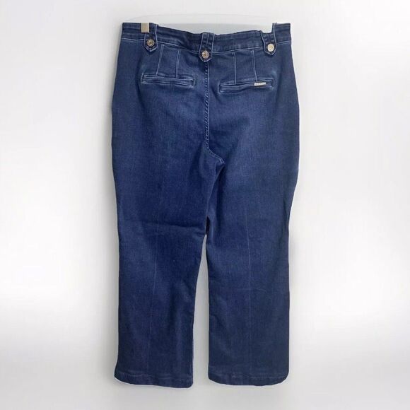 WHBM Jeans Sz 14 Extra High Rise Cargo Wide Leg Relaxed Fit Soft Trouser - Picture 6 of 14